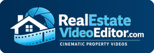 Real Estate Video Editor logo — professional real estate video editing and AI property video maker