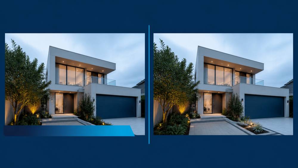 Branded and unbranded versions of the same listing video for MLS compliance