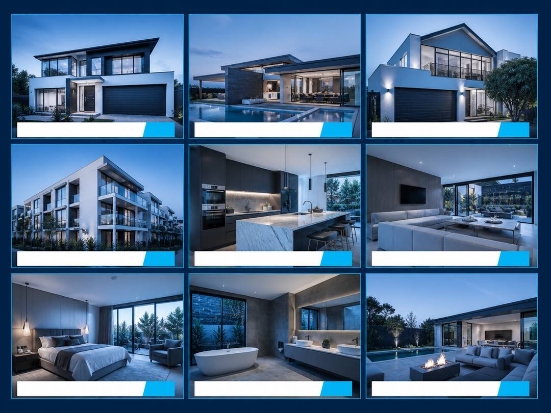 Brokerage video editing with consistent branded templates across an agent team