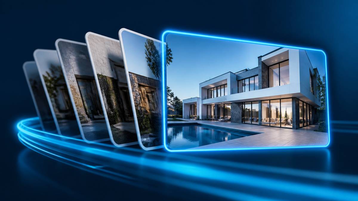 Turn real estate photos into video with cinematic motion and depth