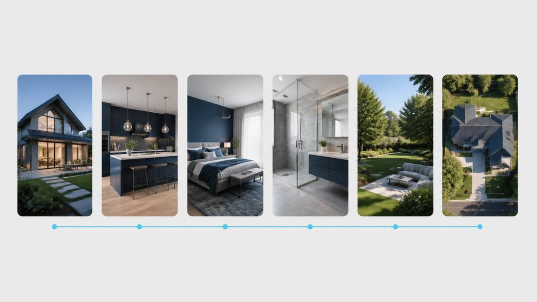 A week of real estate video content produced from a single property shoot