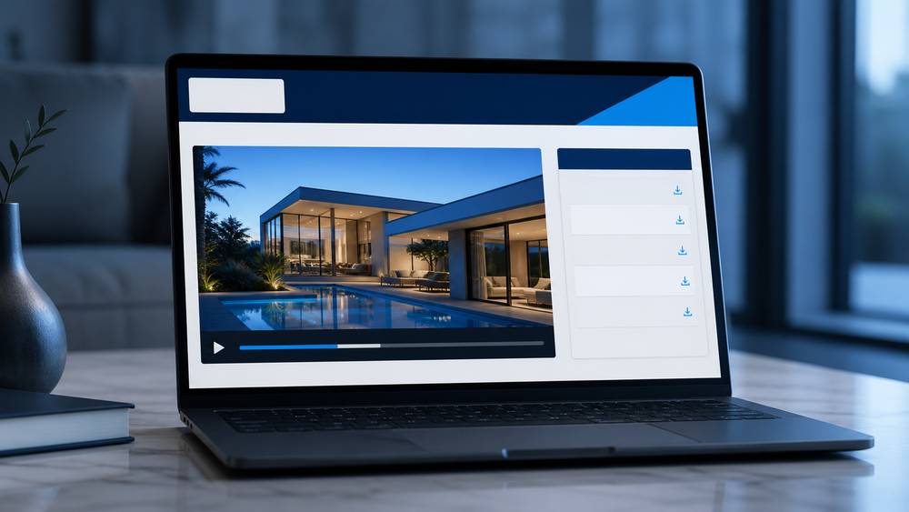 White label real estate video delivery under the photographer's own branding